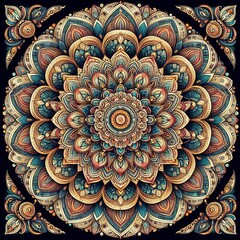Poster - Mandala Magic Intricate mandala designs with intricate patterns