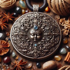 Aufkleber - necklace amulet of protection a necklace that projects a shield