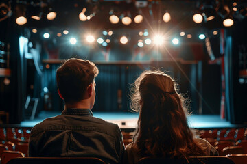 Poster - Performance on theatre stage generative ai image