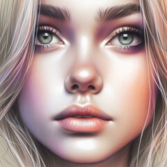 Poster - pastel pencil portraits pastel pencil portraits with digital hai