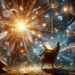 Poster - photon in literature visual metaphor for enlightenment