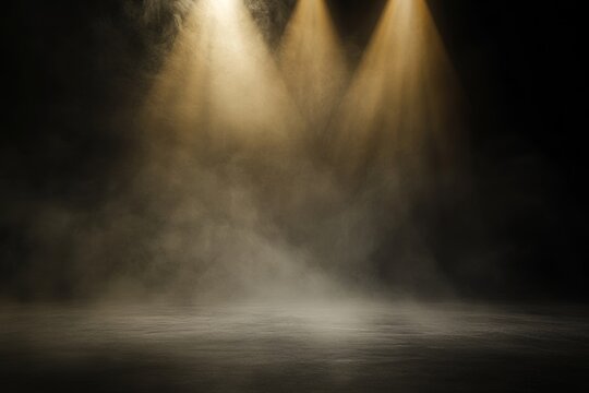 dramatic stage lighting with smoke effects for theatrical productions, performances, and creative ph
