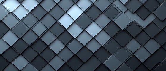 Aufkleber - Black and white image of squares and triangles. The squares are in different sizes and the triangles are in different orientations. The image has a modern and abstract feel to it