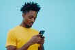 © Ева Поликарпова - A person holding a cell phone, focused on the screen