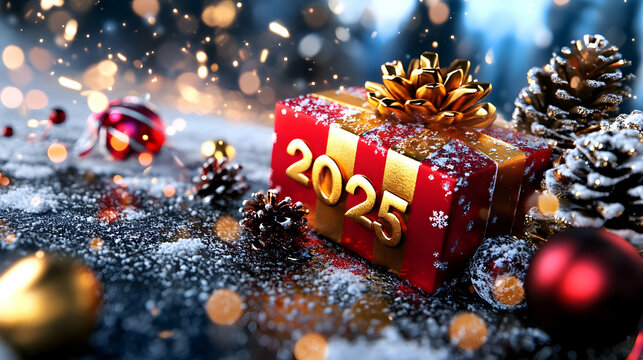 '2025'' gold for happy new year and holiday