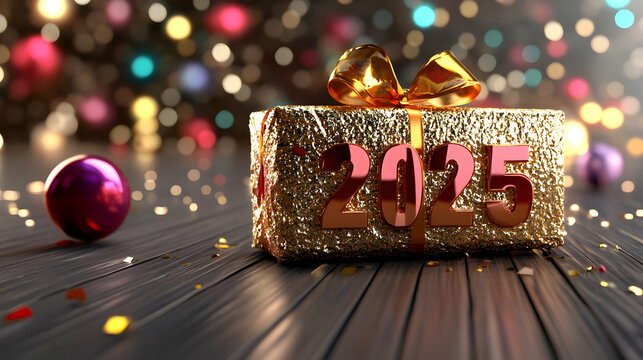 '2025'' gold for happy new year and holiday