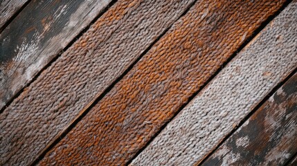 Poster - Textured Wooden Boards with Vintage Patina for Modern Home Decor Background Design