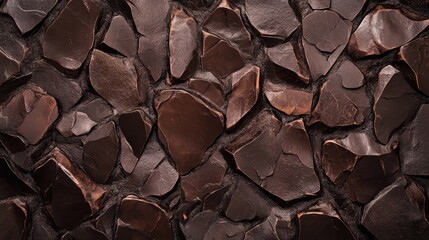 Poster - Textured brown stone background for natural design elements and organic-themed projects