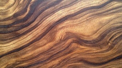 Poster - Natural brown wood texture with rich striped pattern ideal for backgrounds and design projects in vintage style and artistic decor
