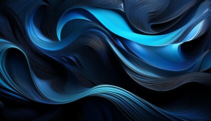 Wall Mural - abstract dark blue and black background