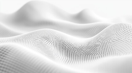 Fototapete - Dynamic black and white wavy pattern background showcasing smooth contours and a modern minimalist design for creative projects.