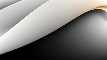 Poster - Abstract Wave Designs in Dynamic White and Black Colors for Modern Backgrounds