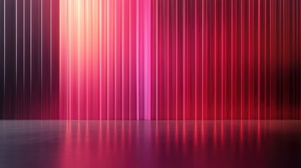 Poster - Vibrant pink and red abstract backdrop with blurred lighting reflections for creative design and artistic compositions