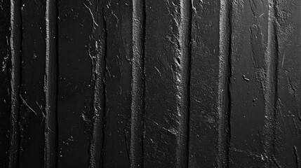 Aufkleber - Black textured surface with vertical streaks creating an abstract background for design and artistic use in digital presentations and advertising.
