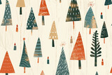 Scandinavian Christmas Aesthetic: White Wooden Background with Nordic Patterns, Natural Pine Cones, Andy Space for Text – Ideal for Holiday Promotions