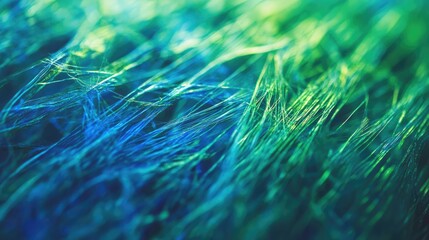 Poster - Abstract textured background with blue and green hues resembling nature's grass blend for artistic and design use