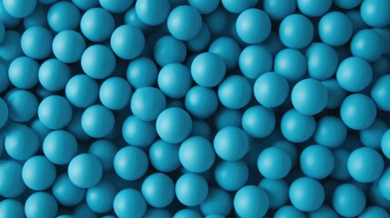 Aufkleber - Blue spheres seamless textured background with a vibrant turquoise color ideal for design projects and digital presentations.