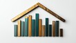 © kaiserseeing - Colorful Bar Graph with Roof Design