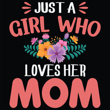 Mother's day typography t-shirt design