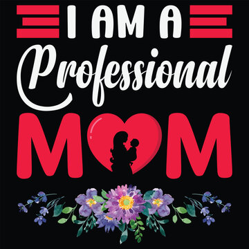 Mother's day typography t-shirt design