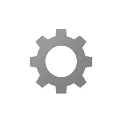 Poster - Gray Gear Icon for Industrial and Mechanical Settings in Design