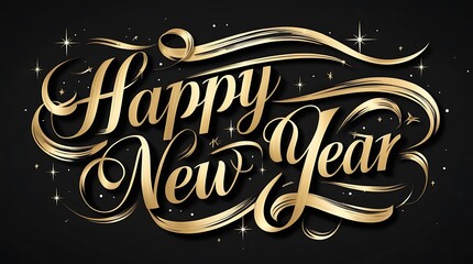 Wall Mural - happy new year 2025 ai generative