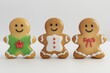 © IgnatiusHarly - Three Adorable Gingerbread Men Cookies Festive Christmas Treats Holiday Baking Delightful Sweet Treats Winter Wonderland