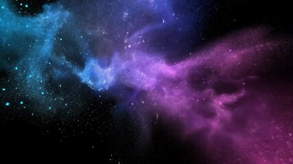 Wall Mural - nebula cloud transforming and evolving in deep space