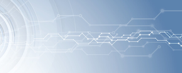 Aufkleber - Science futuristic internet high computer technology business background with circuit
