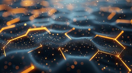 Leinwandbilder - Abstract modern hexagon background. Futuristic honey pattern geometric texture.