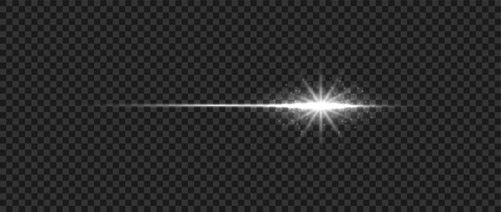 Wall Mural - flare light effects. glowing star set. vector optical lens flare light effect