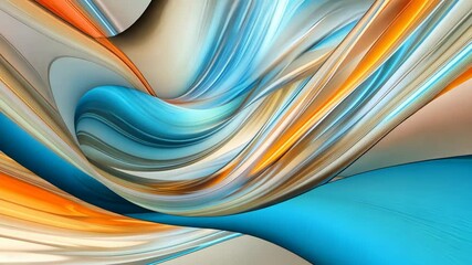 Poster - Vibrant Abstract Swirls of Color with Fluid Motion and Dynamic Textures for Creative Design