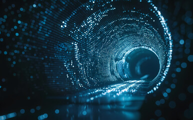 binary code tunnel