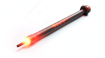 Poster - A glowing tool resembling a heating element or soldering iron.