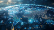 © Iamfine013 - digital world map with glowing data points and security locks, symbolizing global cloud compliance and cybersecurity