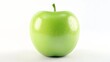 © Sakera - 3D Green apple icon on a white background