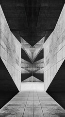 Poster - Abstract Concrete Structure Architectural Design