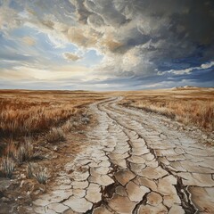 Poster - 

climate change withered earth