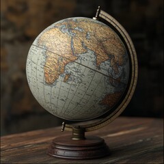 Aufkleber - Set Earth Globes. Globe world. Template earth with map. Novel Coronavirus (2019-nCoV). vector illustration.