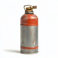 Poster - Close up of a spray aerosol bottle on white background