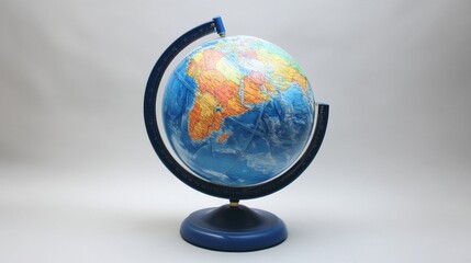 Poster - Classroom globe with continents oceans and details for learning