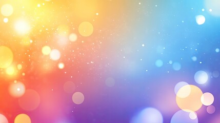 Poster - Blurred gradient background with soft blue, orange, and purple colors for a creative design banner template