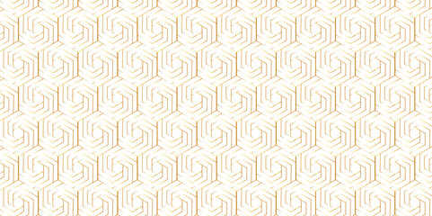 Poster - Abstract golden linear graphic ornament. arabian Stylish Seamless pattern on white background. Creative design. Design for book, notebook and calendar covers. high quality textile design, vector .	