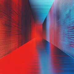 Aufkleber - red and blue web futuristic technology backdrop for data research vector