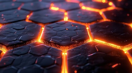 Leinwandbilder - Hexagons pattern. Geometric abstract background with simple hexagonal elements.