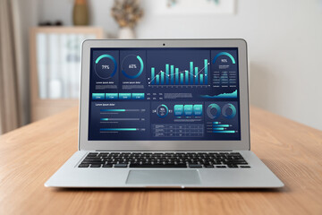 Poster - business data dashboard provide business intelligence analytic for marketing strategy planning snugl