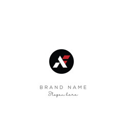 Leinwandbilder - AF or FA letter logo icon design. Classic style luxury initials monogram.