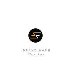 Leinwandbilder - AF or FA letter logo icon design. Classic style luxury initials monogram.