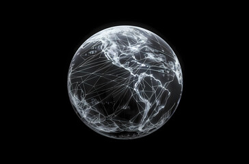 Wall Mural - glass ball with alpha channel