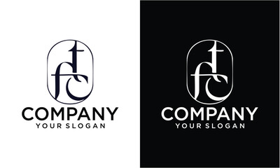 Poster - Creative FCT letter logo abstract design. FCT unique design. FCT.